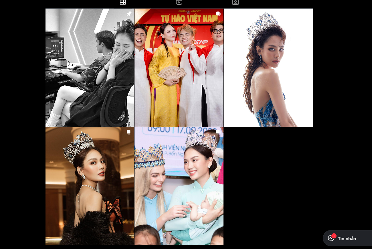 Trang Instagram chính thức của Hoa hậu Mai Phương