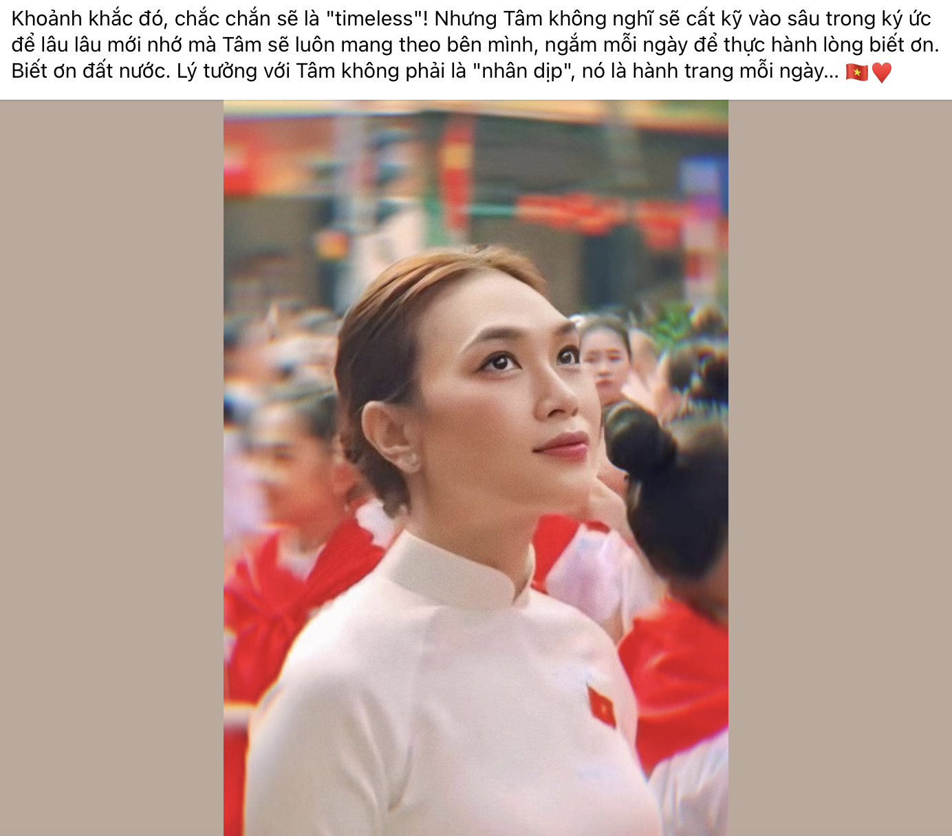 Tâm sự của Mỹ Tâm trên mạng xã hội