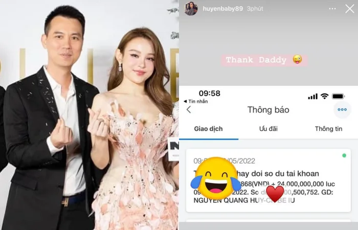 Chồng đại gia chuyển khoản tiền tỷ cho vợ mua sắm
