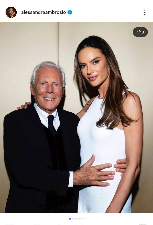 Alessandra Ambrosio và Giorgio Armani