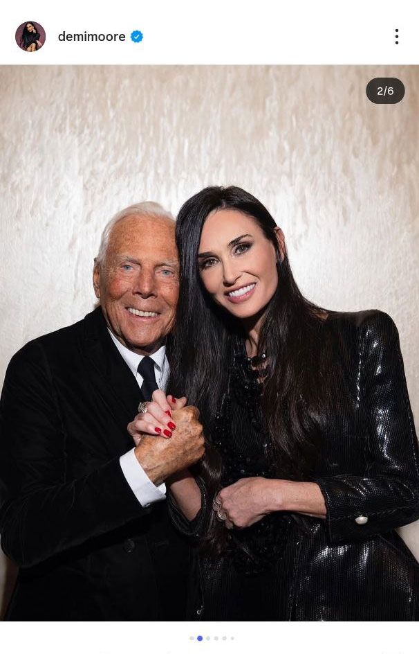 Demi Moore và các thiết kế của Armani