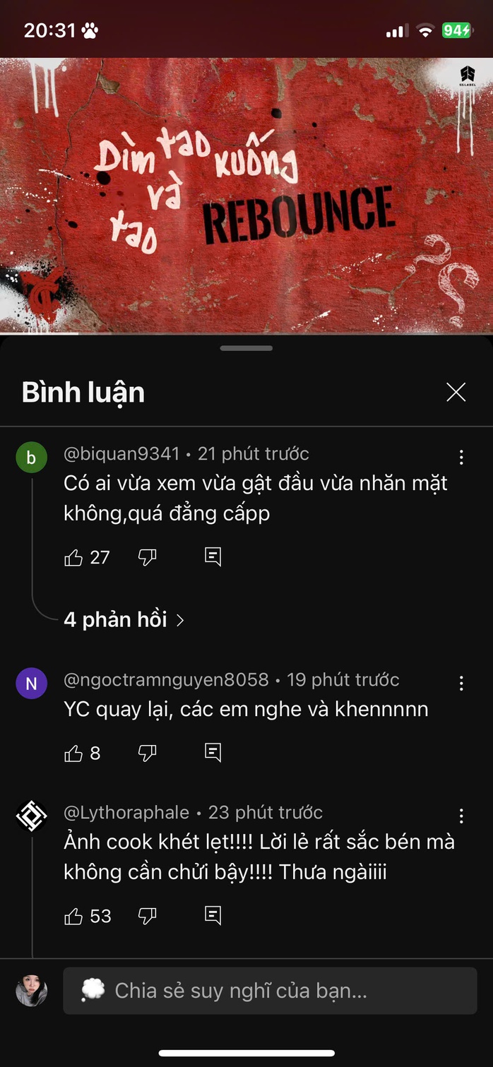 Phân tích và bình luận về YC trên mạng xã hội