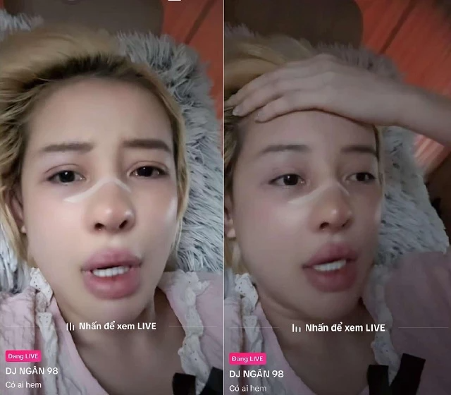 Mẹ của Ngân 98 là ai?- Ảnh 3. Ngân 98 trong livestream kể chuyện bố mẹ