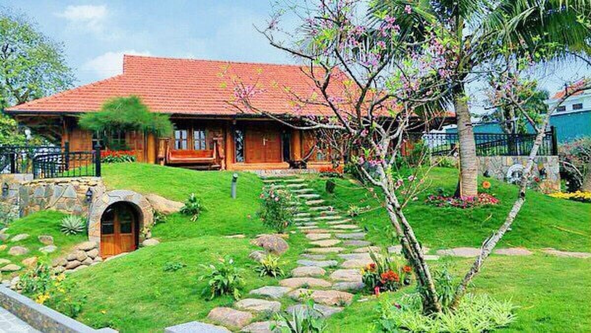 Bất động sản của NSND Xuân Bắc- Ảnh 4. Căn nhà chính kiến trúc thuần Việt