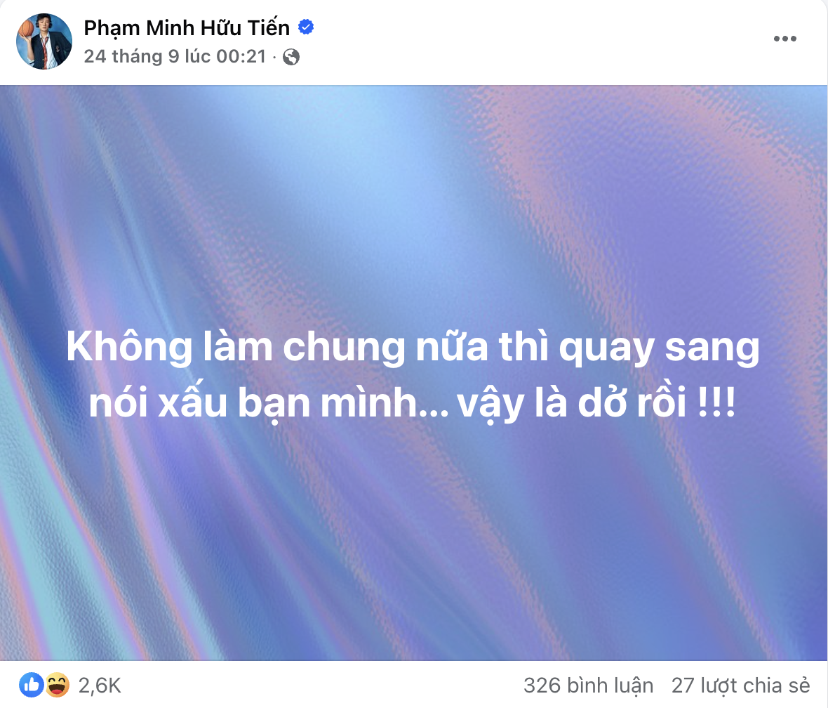 Dược sĩ Tiến đăng đàn ẩn ý về mối quan hệ với bạn thân, netizen liền réo tên Hương Giang