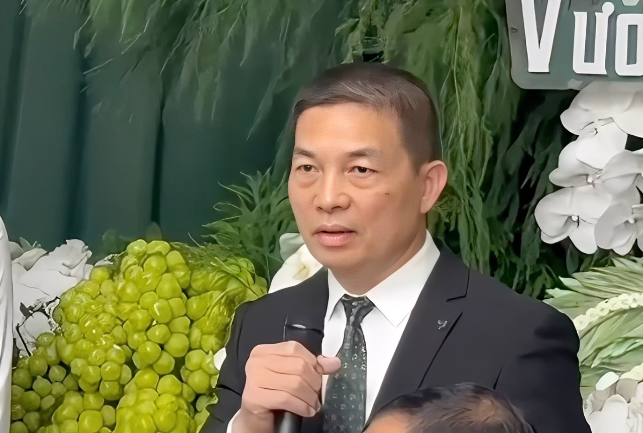 Ông Nguyễn Viết Hải phát biểu trong lễ ăn hỏi