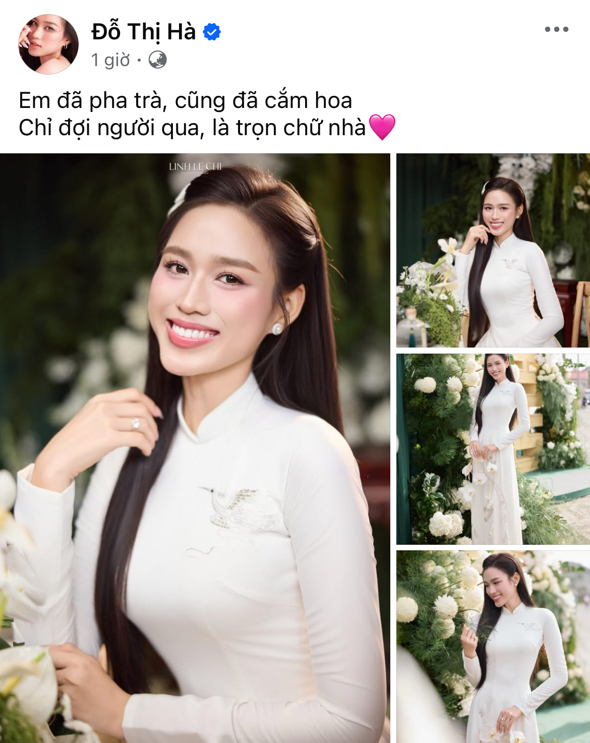 Đỗ Hà thông báo tin vui trên MXH sau lễ nạp tài