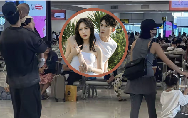 Bức ảnh được cho là Diệu Nhi - Anh Tú đưa con đi chơi rầm rộ trên MXH
