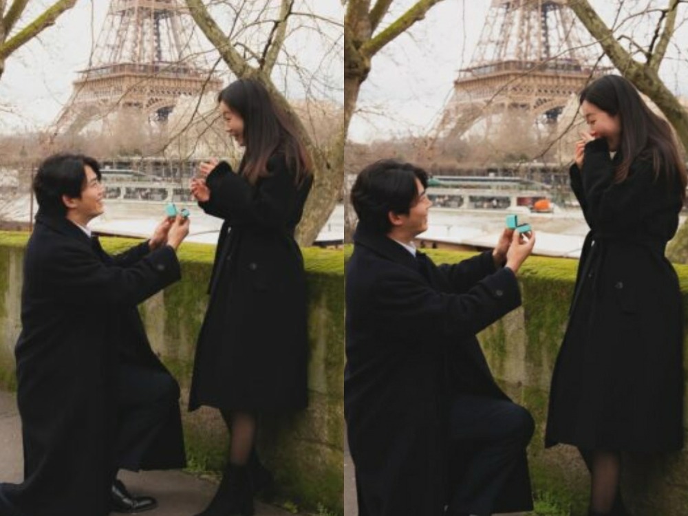 Khoảnh khắc trao nhẫn gây chú ý ở Paris