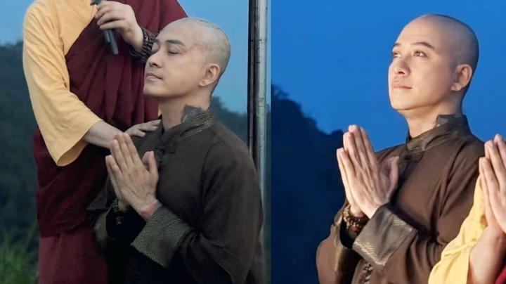 Tuấn Hưng cạo đầu cầu sức khỏe cho mẹ