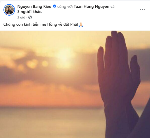 Sau khi vướng tranh cãi, anh đã thay thế một hình ảnh khác Ảnh thay thế bài đăng của Bằng Kiều