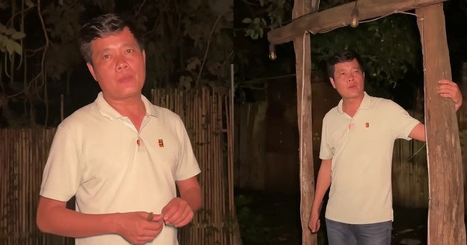 Khung cảnh Hội quán hoang vắng bị ngập nước