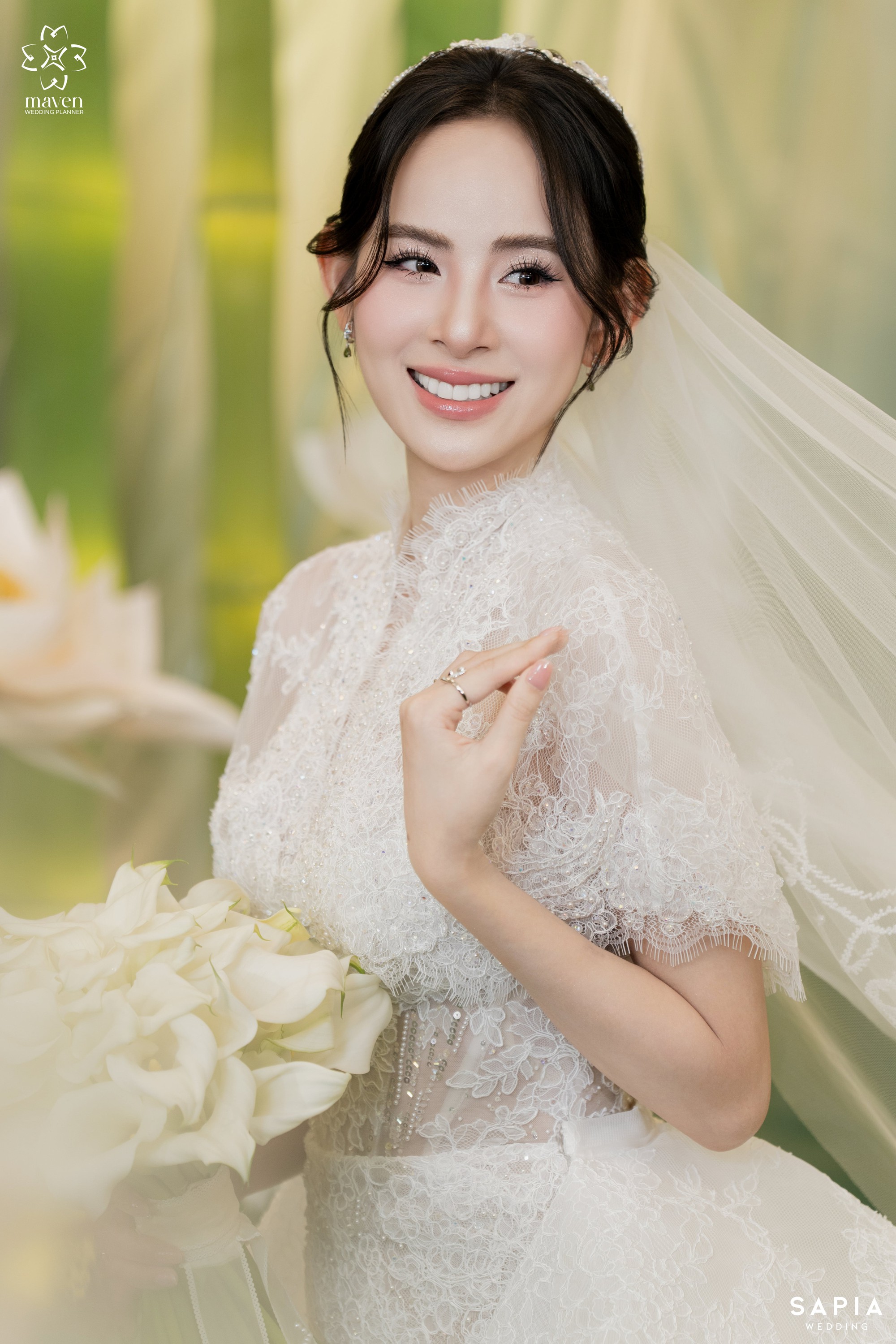 Hình ảnh trong đám cưới Hương Liên