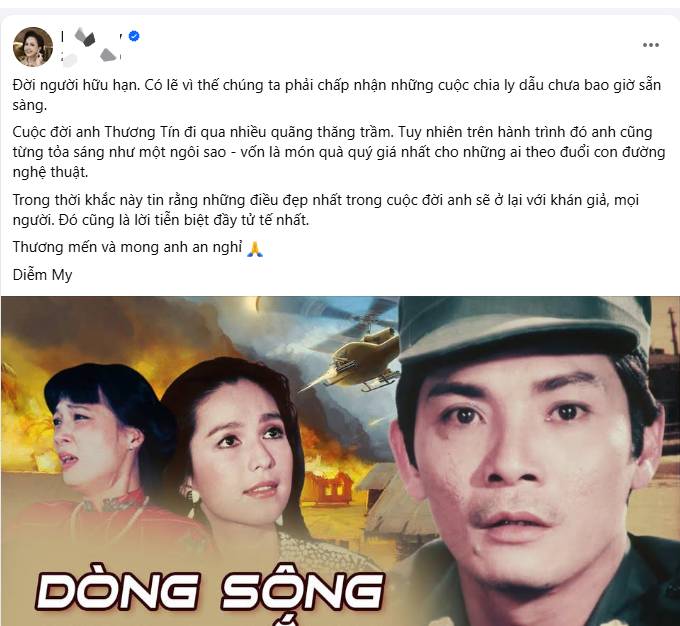 Bạn gái cũ viết lời cuối cùng cho Thương Tín- Ảnh 1. Lời cuối Diễm My viết cho Thương Tín