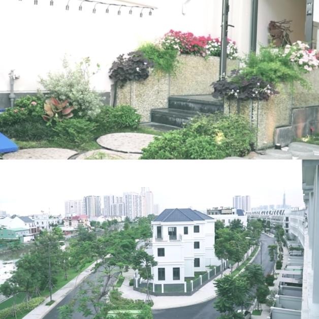 Căn biệt thự được Hương Tràm đầu tư thiết kế nhiều khoảng xanh Khoảng xanh trong biệt thự