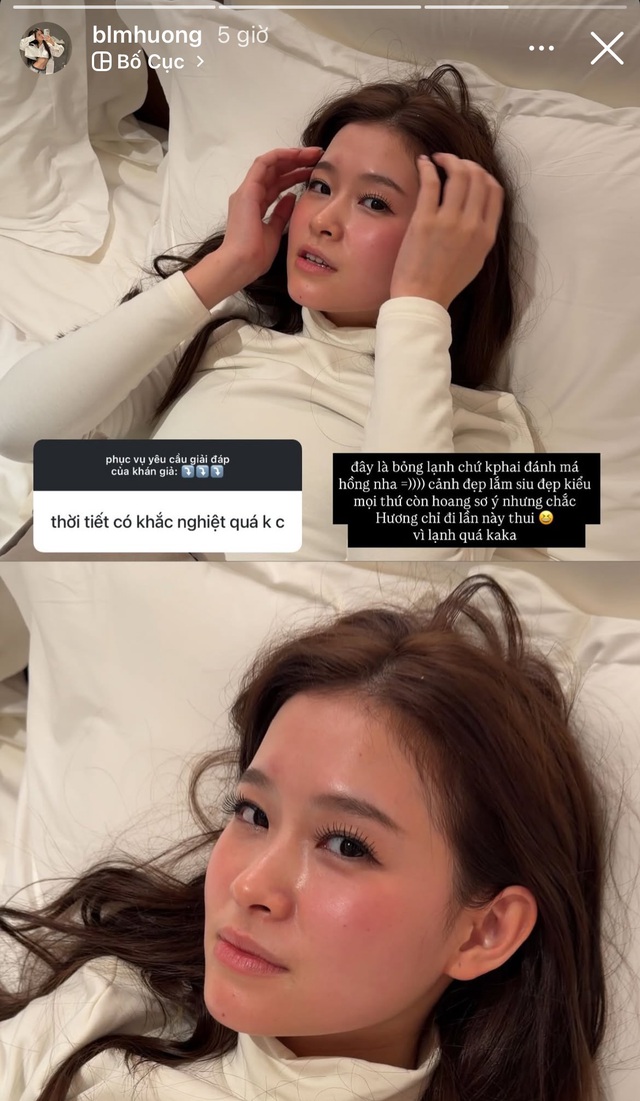 Hot girl Việt cảnh báo khách du lịch Cáp Nhĩ Tân, ra đường bị bỏng đỏ bừng mặt- Ảnh 4. Nữ KOL chia sẻ tình trạng bị bỏng lạnh