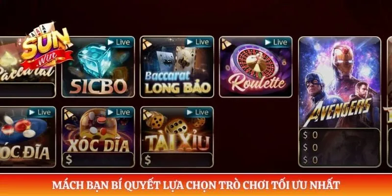 Mách bạn bí quyết lựa chọn trò chơi tối ưu nhất